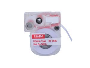 Nextpage® Red on White Ribbon LC Cartridge 3/4-Inch compatible for Epson LabelWorks LW400/700/600P/1000P (RT-18R7) Nextpage® Red on White Ribbon LC Cartridge 3/4-Inch compatible for Epson LabelWorks LW400/700/600P/1000P (RT-18R7)
