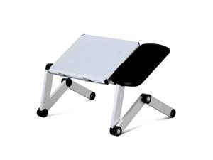 Furinno Ergonomics 360 Degrees Adjustable Multi-functional Laptop Desk Bed Tray, D1-Silver Furinno Ergonomics 360 Degrees Adjustable Multi-functional Laptop Desk Bed Tray, D1-Silver