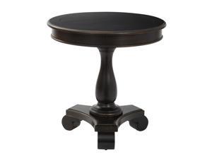 Avalon Round Accent table in Antique Black Finish Avalon Round Accent table in Antique Black Finish