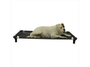 52x22 Pet Cot in Black with Tan Legs, Unassembled 52x22 Pet Cot in Black with Tan Legs, Unassembled