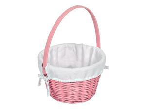 Pink Easter Basket With White Mini Waffle Liner Pink Easter Basket With White Mini Waffle Liner