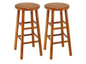Set of 2, Beveled Seat, 24 Inches Stool, Assembled Set of 2, Beveled Seat, 24 Inches Stool, Assembled