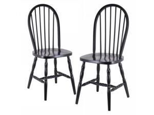 Set of 2 Windsor Chairs with curved legs Set of 2 Windsor Chairs with curved legs