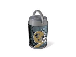 Mini Can Cooler - Silver/Gray (New Orleans Saints) Digital Print Mini Can Cooler - Silver/Gray (New Orleans Saints) Digital Print