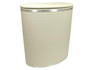 Capri Classic Bowed Front Hamper Cream/Silver Capri Classic Bowed Front Hamper Cream/Silver