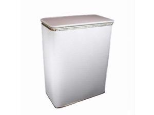 Budget Series Diamond Pattern Vinyl Jumbo Hamper White/Silver Budget Series Diamond Pattern Vinyl Jumbo Hamper White/Silver