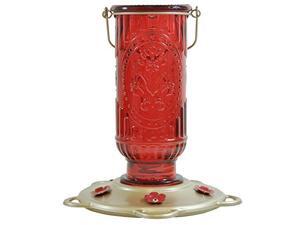Vintage Glass Hummingbird Feeder Vintage Glass Hummingbird Feeder