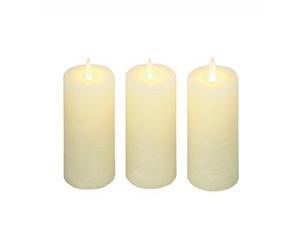 Flmls Cndl W Remote Set Of 3, 3 Inches Width, 4 Inches Height Flmls Cndl W Remote Set Of 3, 3 Inches Width, 4 Inches Height