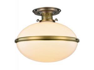 1448 Santos Collection Flush mount D:16" H:20" Lt:1 Vintage Nickel & Burnished Brass Finish 1448 Santos Collection Flush mount D:16" H:20" Lt:1 Vintage Nickel & Burnished Brass Finish