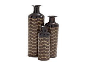 Mtl Nested Vase Set Of 3, 37 Inches, 30 Inches, 24 Inches Height Mtl Nested Vase Set Of 3, 37 Inches, 30 Inches, 24 Inches Height