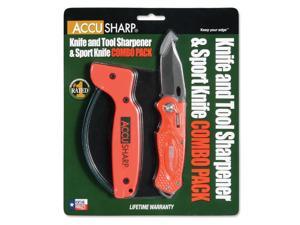 AccuSharp Sharpener & Sport Folding Knife Combo - Orange AccuSharp Sharpener & Sport Folding Knife Combo - Orange