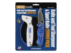 AccuSharp Sharpener & Sport Folding Knife Combo - Blue AccuSharp Sharpener & Sport Folding Knife Combo - Blue