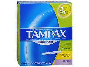 Tampax Flushable Multipack Tampons - 40 ea Tampax Flushable Multipack Tampons - 40 ea