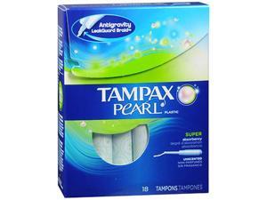 Tampax Pearl Tampons, Plastic Applicator, Super Absorbency - 18 ea Tampax Pearl Tampons, Plastic Applicator, Super Absorbency - 18 ea
