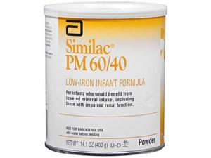 Similac PM 60/40 Infant Formula Powder Low Iron,14 oz Similac PM 60/40 Infant Formula Powder Low Iron,14 oz