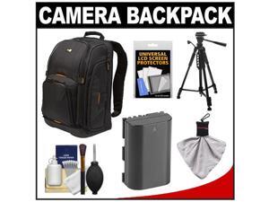 Case Logic Digital SLR Camera Backpack Case (Black) (SLRC-206) with LP-E6 Battery + Tripod + Accessory Kit Case Logic Digital SLR Camera Backpack Case (Black) (SLRC-206) with LP-E6 Battery + Tripod + Accessory Kit