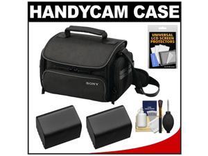 Sony LCS-U20 Medium Carrying Case for Handycam, Cyber-Shot, NEX Digital Camera (Black) with 2 NP-FV70 Batteries + Accessory Kit Sony LCS-U20 Medium Carrying Case for Handycam, Cyber-Shot, NEX Digital Camera (Black) with 2 NP-FV70 Batteries + Accessory Kit