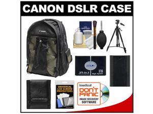Canon 200EG Deluxe Digital SLR Camera Backpack Case with LP-E6 Battery + Tripod + Accessory Kit Canon 200EG Deluxe Digital SLR Camera Backpack Case with LP-E6 Battery + Tripod + Accessory Kit