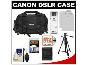 Canon 2400 Digital SLR Camera Case - Gadget Bag with (2) LP-E8 Batteries + Tripod + Accessory Kit Canon 2400 Digital SLR Camera Case - Gadget Bag with (2) LP-E8 Batteries + Tripod + Accessory Kit