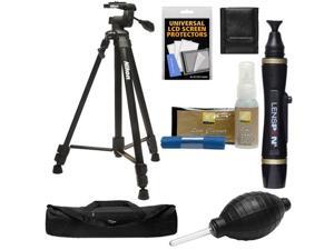Nikon 60" Full Size Tripod with 3-Way Panhead (Black) with Nikon Camera and Lens Cleaning Kit + Accessory Kit Nikon 60" Full Size Tripod with 3-Way Panhead (Black) with Nikon Camera and Lens Cleaning Kit + Accessory Kit