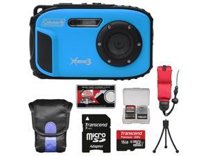 Coleman Xtreme3 C9WP Shock & Waterproof 1080p HD Digital Camera (Blue) with 16GB Card + Case + Tripod + Float Strap + Kit Coleman Xtreme3 C9WP Shock & Waterproof 1080p HD Digital Camera (Blue) with 16GB Card + Case + Tripod + Float Strap + Kit