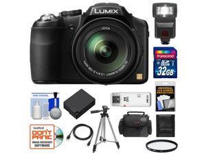 Panasonic Lumix DMC-FZ200 Digital Camera (Black) with 32GB Card + Case + Battery + Flash + Filter + Tripod + Accessory Kit Panasonic Lumix DMC-FZ200 Digital Camera (Black) with 32GB Card + Case + Battery + Flash + Filter + Tripod + Accessory Kit