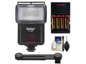 Vivitar SF-4000 Auto Bounce Zoom Slave Flash with Bracket + AA Batteries & Charger + Cleaning Kit for Nikon 1 J1, J2, J3, S1, V2, V3 Digital Cameras Vivitar SF-4000 Auto Bounce Zoom Slave Flash with Bracket + AA Batteries & Charger + Cleaning Kit for Nikon 1 J1, J2, J3, S1, V2, V3 Digital Cameras