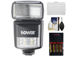 Bower SFD970 2-in-1 Power Zoom Flash & LED Video Light (for Canon EOS E-TTL) with Batteries & Charger + Diffuser + Cleaning Kit Bower SFD970 2-in-1 Power Zoom Flash & LED Video Light (for Canon EOS E-TTL) with Batteries & Charger + Diffuser + Cleaning Kit