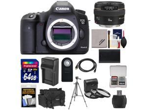 Canon EOS 5D Mark III Digital SLR Camera Body with 50mm f/1.4 USM Lens + 64GB Card + Battery & Charger + Case + 3 Filters + Tripod Kit Canon EOS 5D Mark III Digital SLR Camera Body with 50mm f/1.4 USM Lens + 64GB Card + Battery & Charger + Case + 3 Filters + Tripod Kit