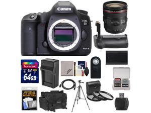 Canon EOS 5D Mark III Digital SLR Camera with EF 24-70mm f/4.0L IS USM Lens & 64GB Card + Grip + Battery & Charger + Case + Tripod Kit Canon EOS 5D Mark III Digital SLR Camera with EF 24-70mm f/4.0L IS USM Lens & 64GB Card + Grip + Battery & Charger + Case + Tripod Kit