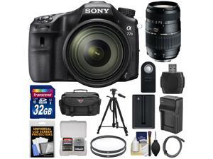 Sony Alpha A77 II Wi-Fi Digital SLR Camera & 16-50mm Lens with 70-300mm Lens + 32GB Card + Battery & Charger + Case + Tripod + Filters + Kit Sony Alpha A77 II Wi-Fi Digital SLR Camera & 16-50mm Lens with 70-300mm Lens + 32GB Card + Battery & Charger + Case + Tripod + Filters + Kit