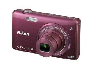 Nikon Coolpix S5200 Wi-Fi Digital Camera (Plum) - Factory Refurbished includes Full 1 Year Warranty Nikon Coolpix S5200 Wi-Fi Digital Camera (Plum) - Factory Refurbished includes Full 1 Year Warranty