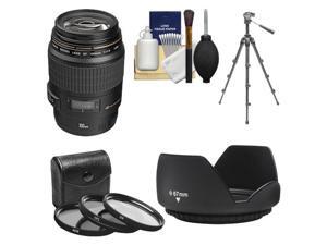 Canon EF 100mm f/2.8 Macro USM Lens with 3 UV/CPL/ND8 Filters + Hood + Macro Tripod + Kit for EOS 6D, 70D, 5D Mark II III, Rebel T3, T3i, T4i, T5, T5i, SL1 DSLR Cameras Canon EF 100mm f/2.8 Macro USM Lens with 3 UV/CPL/ND8 Filters + Hood + Macro Tripod + Kit for EOS 6D, 70D, 5D Mark II III, Rebel T3, T3i, T4i, T5, T5i, SL1 DSLR Cameras