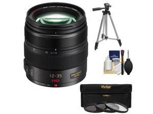 Panasonic Lumix G X Vario 12-35mm f/2.8 OIS Lens for G Series Cameras (Black) with 3 (UV/CPL/ND8) Filters + Tripod + Accessory Kit Panasonic Lumix G X Vario 12-35mm f/2.8 OIS Lens for G Series Cameras (Black) with 3 (UV/CPL/ND8) Filters + Tripod + Accessory Kit