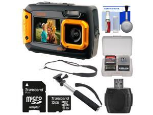 Coleman Duo 2V9WP Dual Screen Shock & Waterproof Digital Camera (Orange) with 32GB Card + Selfie Stick Monopod + Sling Strap + Kit Coleman Duo 2V9WP Dual Screen Shock & Waterproof Digital Camera (Orange) with 32GB Card + Selfie Stick Monopod + Sling Strap + Kit