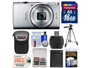 Canon PowerShot Elph 350 HS Wi-Fi Digital Camera (Silver) with 16GB Card + Battery + Case + Tripod + Reader + Kit Canon PowerShot Elph 350 HS Wi-Fi Digital Camera (Silver) with 16GB Card + Battery + Case + Tripod + Reader + Kit