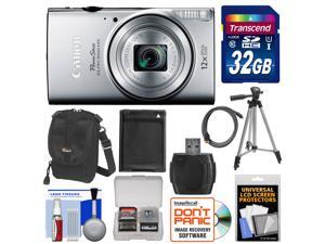 Canon PowerShot Elph 350 HS Wi-Fi Digital Camera (Silver) with 32GB Card + Battery + Case + Tripod + Kit Canon PowerShot Elph 350 HS Wi-Fi Digital Camera (Silver) with 32GB Card + Battery + Case + Tripod + Kit