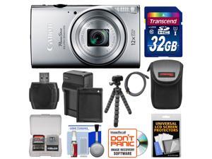 Canon PowerShot Elph 350 HS Wi-Fi Digital Camera (Silver) with 32GB Card + Battery & Charger + Case + Tripod + Kit Canon PowerShot Elph 350 HS Wi-Fi Digital Camera (Silver) with 32GB Card + Battery & Charger + Case + Tripod + Kit