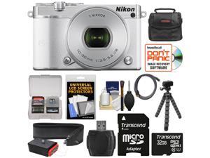 Nikon 1 J5 Wi-Fi Digital Camera & 10-30mm Lens (White) with 32GB Card + Joby Strap + Case + Flex Tripod + HDMI Cable + Kit Nikon 1 J5 Wi-Fi Digital Camera & 10-30mm Lens (White) with 32GB Card + Joby Strap + Case + Flex Tripod + HDMI Cable + Kit