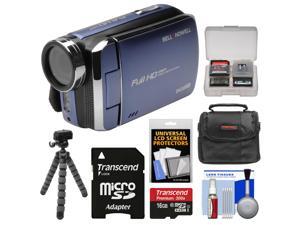 Bell & Howell DV30HD 1080p HD Video Camera Camcorder (Blue) with 16GB Card + Case + Flex Tripod + Kit Bell & Howell DV30HD 1080p HD Video Camera Camcorder (Blue) with 16GB Card + Case + Flex Tripod + Kit