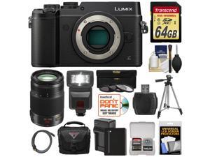 Panasonic Lumix DMC-GX8 4K Wi-Fi Digital Camera Body (Black) with 35-100mm f/2.8 OIS Lens + 64GB Card + Battery + Charger + Case + Flash + Tripod + Kit Panasonic Lumix DMC-GX8 4K Wi-Fi Digital Camera Body (Black) with 35-100mm f/2.8 OIS Lens + 64GB Card + Battery + Charger + Case + Flash + Tripod + Kit
