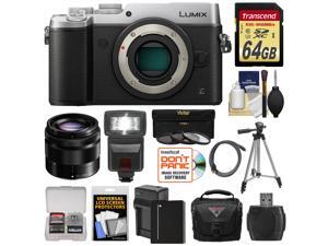 Panasonic Lumix DMC-GX8 4K Wi-Fi Digital Camera Body (Silver) with 35-100mm OIS Lens + 64GB Card + Battery + Charger + Case + Flash + Tripod + Kit Panasonic Lumix DMC-GX8 4K Wi-Fi Digital Camera Body (Silver) with 35-100mm OIS Lens + 64GB Card + Battery + Charger + Case + Flash + Tripod + Kit