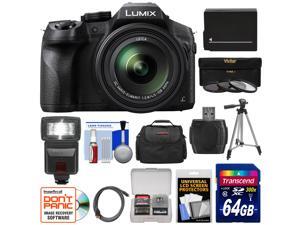 Panasonic Lumix DMC-FZ300 4K Wi-Fi Digital Camera with 64GB Card + Battery + Case + Tripod + Flash + 3 Filters + Kit Panasonic Lumix DMC-FZ300 4K Wi-Fi Digital Camera with 64GB Card + Battery + Case + Tripod + Flash + 3 Filters + Kit