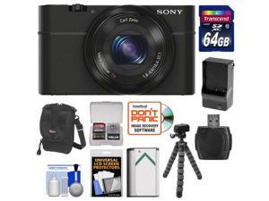 Sony Cyber-Shot DSC-RX100 Digital Camera (Black) with 64GB Card + Battery & Charger + Case + Flex Tripod + Accessory Kit Sony Cyber-Shot DSC-RX100 Digital Camera (Black) with 64GB Card + Battery & Charger + Case + Flex Tripod + Accessory Kit