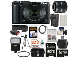 Nikon 1 J5 Wi-Fi Digital Camera & 10-30mm Lens (Black) with 30-110mm VR Zoom Lens + 64GB Card + Battery + Charger + Strap + Case + Tripod + Flash + Filter Kit Nikon 1 J5 Wi-Fi Digital Camera & 10-30mm Lens (Black) with 30-110mm VR Zoom Lens + 64GB Card + Battery + Charger + Strap + Case + Tripod + Flash + Filter Kit