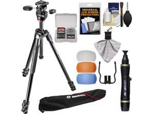 Manfrotto 290 Xtra 67.5" Professional Tripod with 3-Way Head & Case Kit with Flash Diffusers & DSLR Cleaning Kit Manfrotto 290 Xtra 67.5" Professional Tripod with 3-Way Head & Case Kit with Flash Diffusers & DSLR Cleaning Kit