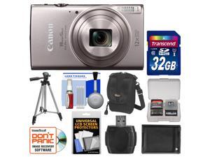 Canon PowerShot Elph 360 HS Wi-Fi Digital Camera (Silver) with 32GB Card + Case + Battery + Tripod + Kit Canon PowerShot Elph 360 HS Wi-Fi Digital Camera (Silver) with 32GB Card + Case + Battery + Tripod + Kit