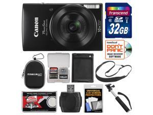 Canon PowerShot Elph 190 IS Wi-Fi Digital Camera (Black) with 32GB Card + Case + Battery + Selfie Stick + Sling Strap + Kit Canon PowerShot Elph 190 IS Wi-Fi Digital Camera (Black) with 32GB Card + Case + Battery + Selfie Stick + Sling Strap + Kit