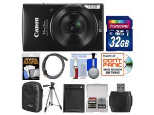 Canon PowerShot Elph 190 IS Wi-Fi Digital Camera (Black) with 32GB Card + Case + Battery + Tripod + Kit Canon PowerShot Elph 190 IS Wi-Fi Digital Camera (Black) with 32GB Card + Case + Battery + Tripod + Kit