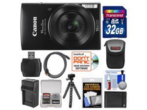 Canon PowerShot Elph 190 IS Wi-Fi Digital Camera (Black) with 32GB Card + Case + Battery & Charger + Flex Tripod + Kit Canon PowerShot Elph 190 IS Wi-Fi Digital Camera (Black) with 32GB Card + Case + Battery & Charger + Flex Tripod + Kit